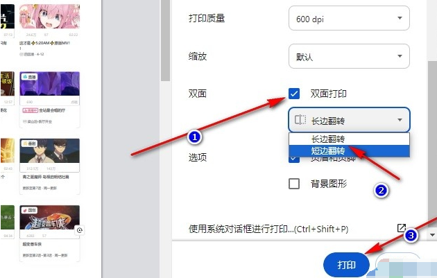 谷歌浏览器怎么设置双面打印网页6