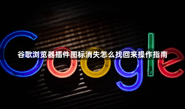 谷歌浏览器插件图标消失怎么找回来操作指南