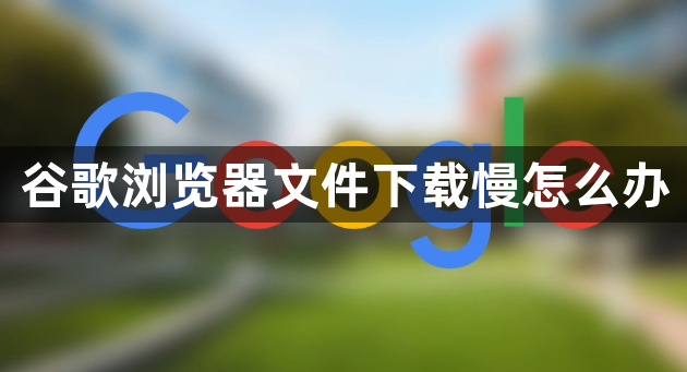 谷歌浏览器文件下载慢怎么办