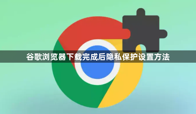 谷歌浏览器下载完成后隐私保护设置方法