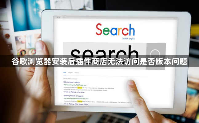 谷歌浏览器安装后插件商店无法访问是否版本问题