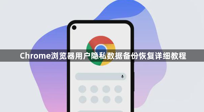 Chrome浏览器用户隐私数据备份恢复详细教程