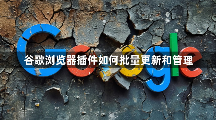 谷歌浏览器插件如何批量更新和管理