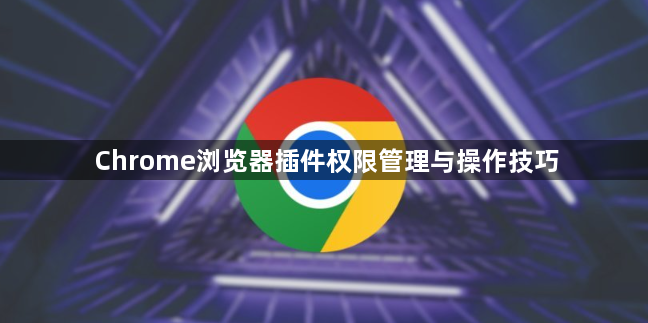 Chrome浏览器插件权限管理与操作技巧
