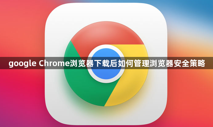 google Chrome浏览器下载后如何管理浏览器安全策略