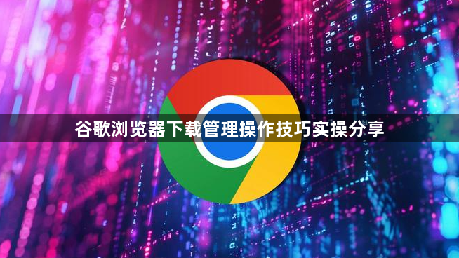 谷歌浏览器下载管理操作技巧实操分享1