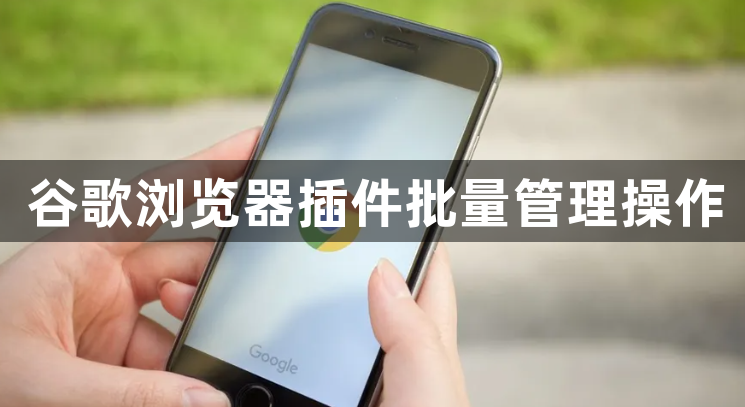 谷歌浏览器插件批量管理操作1