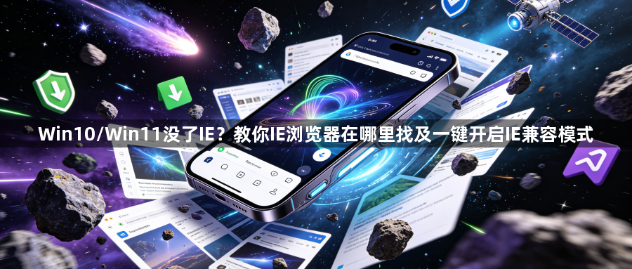 Win10/Win11没了IE？教你IE浏览器在哪里找及一键开启IE兼容模式1