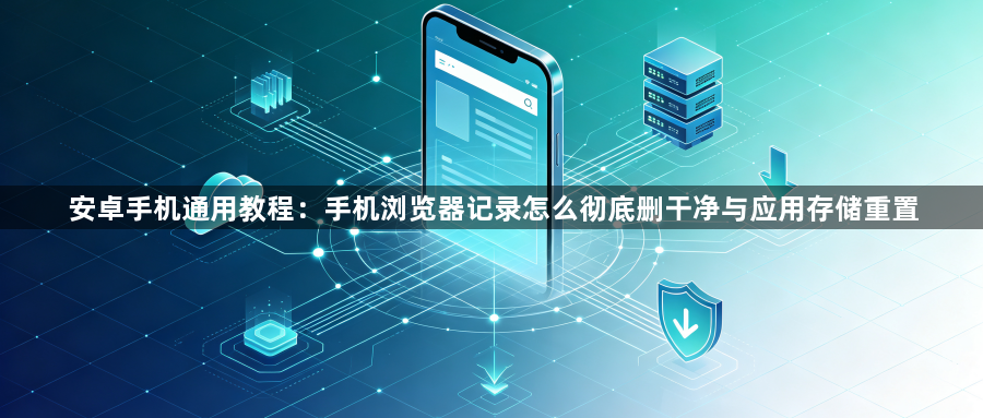安卓手机通用教程：手机浏览器记录怎么彻底删干净与应用存储重置1