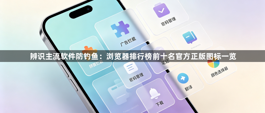 辨识主流软件防钓鱼：浏览器排行榜前十名官方正版图标一览1