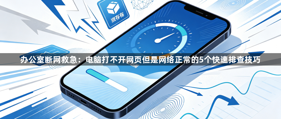 办公室断网救急：电脑打不开网页但是网络正常的5个快速排查技巧1