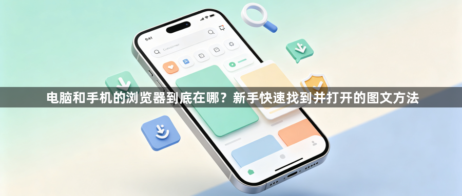 电脑和手机的浏览器到底在哪？新手快速找到并打开的图文方法1