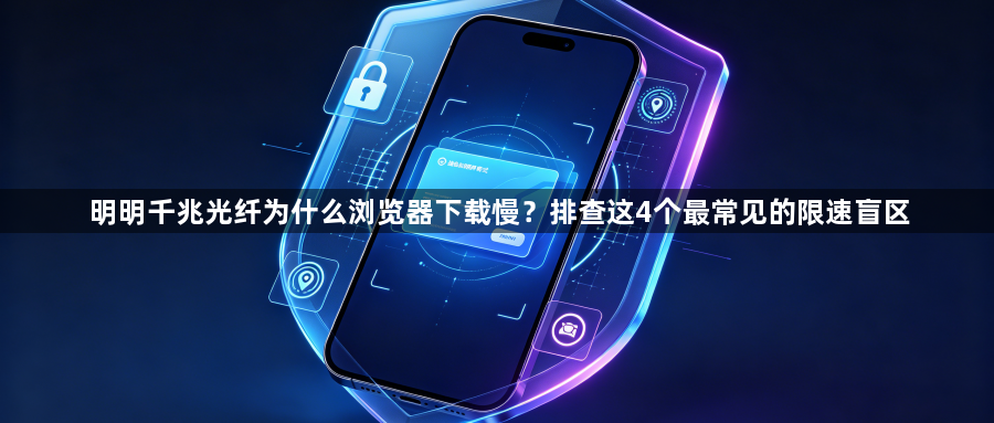 明明千兆光纤为什么浏览器下载慢？排查这4个最常见的限速盲区1