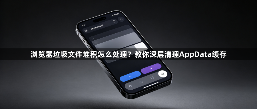 浏览器垃圾文件堆积怎么处理？教你深层清理AppData缓存1