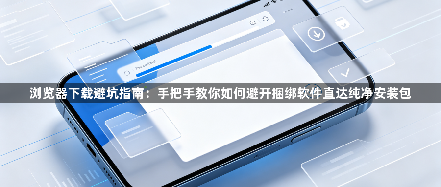 浏览器下载避坑指南:手把手教你如何避开捆绑软件直达纯净安装包1