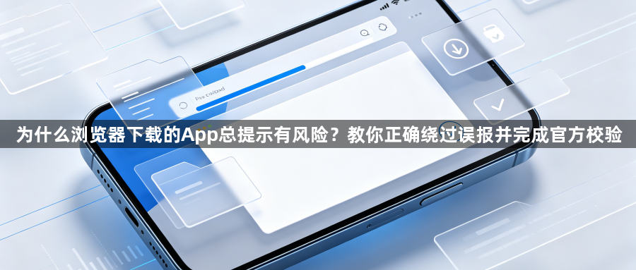 为什么浏览器下载的App总提示有风险？教你正确绕过误报并完成官方校验1
