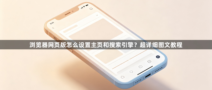 浏览器网页版怎么设置主页和搜索引擎?超详细图文教程1