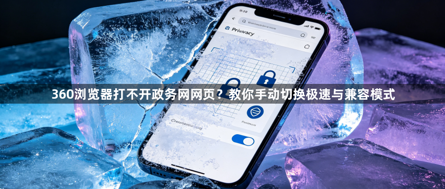 360浏览器打不开政务网网页？教你手动切换极速与兼容模式1