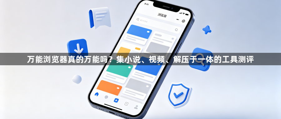 万能浏览器真的万能吗？集小说、视频、解压于一体的工具测评1