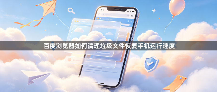 百度浏览器如何清理垃圾文件恢复手机运行速度1