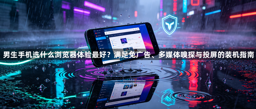 男生手机选什么浏览器体验最好？满足免广告、多媒体嗅探与投屏的装机指南1