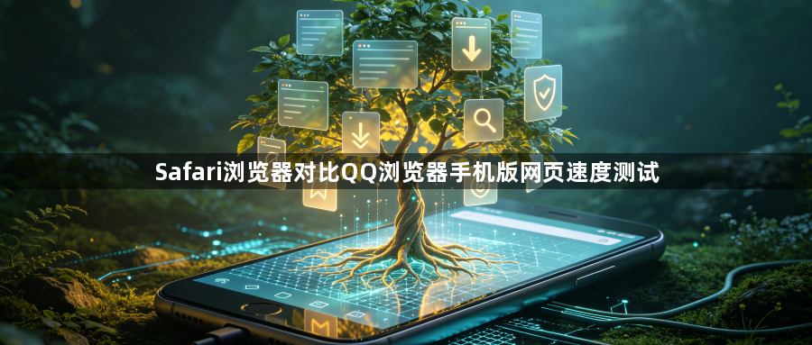 Safari浏览器对比QQ浏览器手机版网页速度测试1