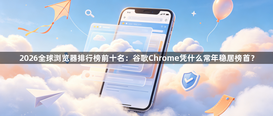 2026全球浏览器排行榜前十名：谷歌Chrome凭什么常年稳居榜首？1